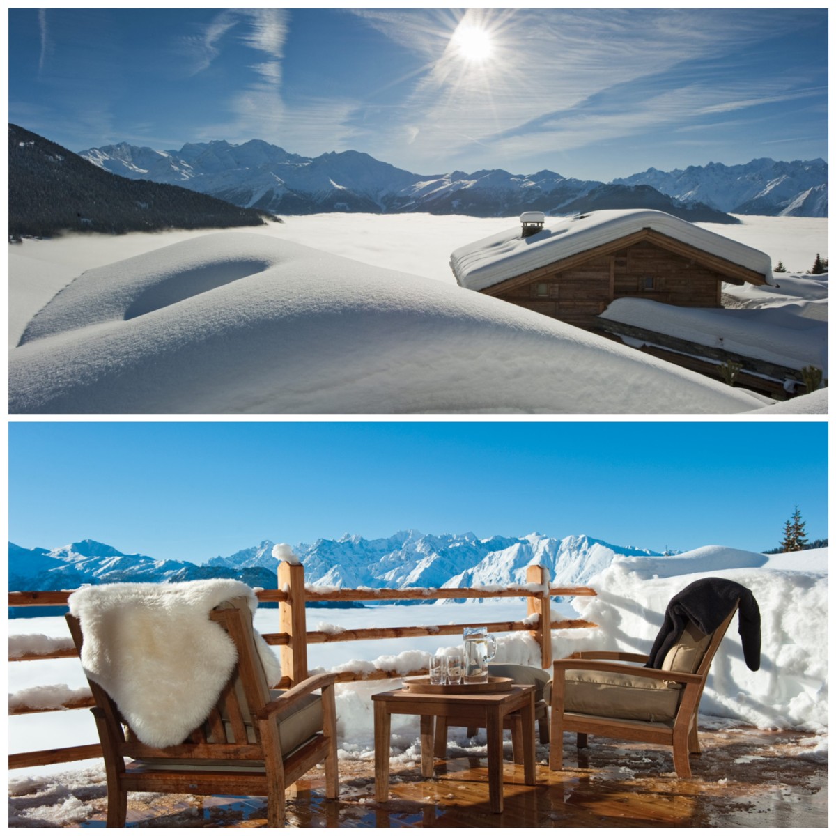 Chalet Norte, Verbier, claims a lofty position, gazing across the stunning mountains