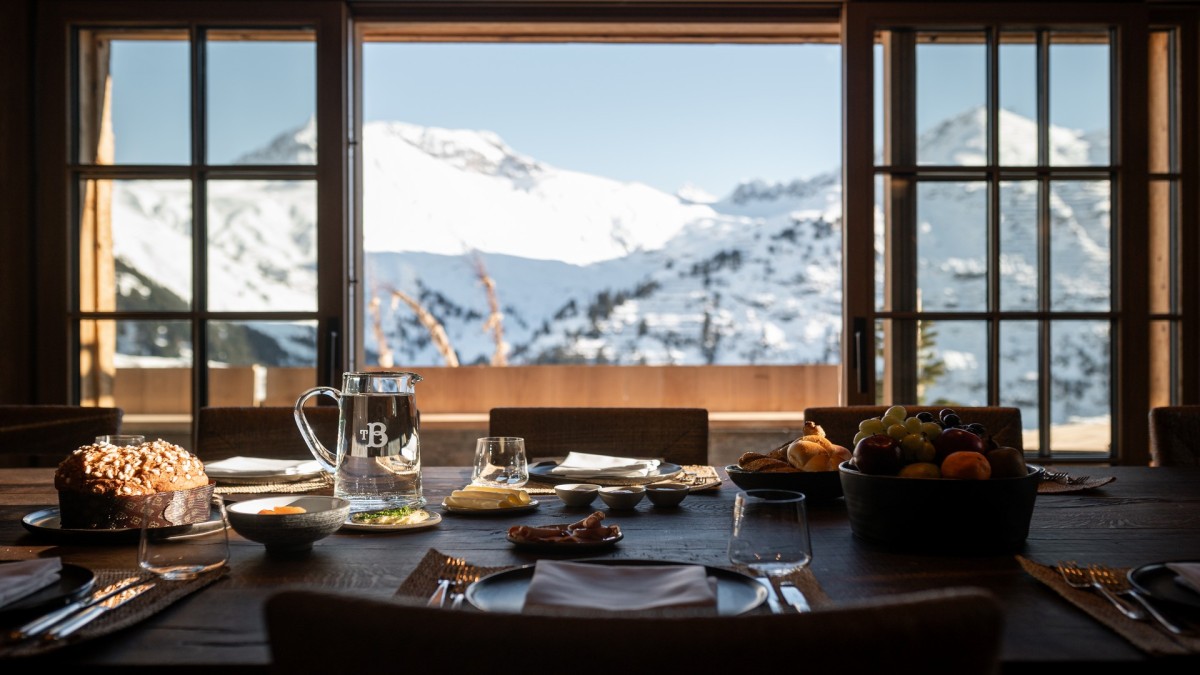 The Barn, Oberlech - Breakfast table The Barn, Oberlech - Breakfast table