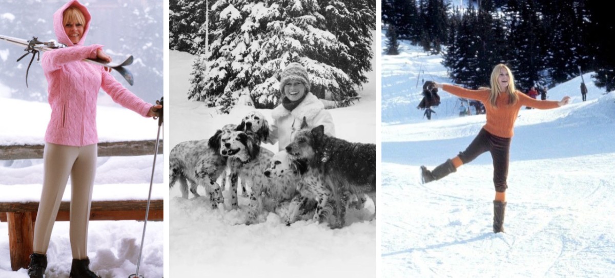 Brigitte Bardot modeling winter fashion in Méribel, French Alps, January 1967 - Brigitte Bardot avec des chiens, Méribel, Janvier 1978 - Brigitte Bardot à Méribel, Janvier 1967 Brigitte Bardot modeling winter fashion in Méribel, French Alps, January 1967 - Brigitte Bardot avec des chiens, Méribel, Janvier 1978 - Brigitte Bardot à Méribel, Janvier 1967