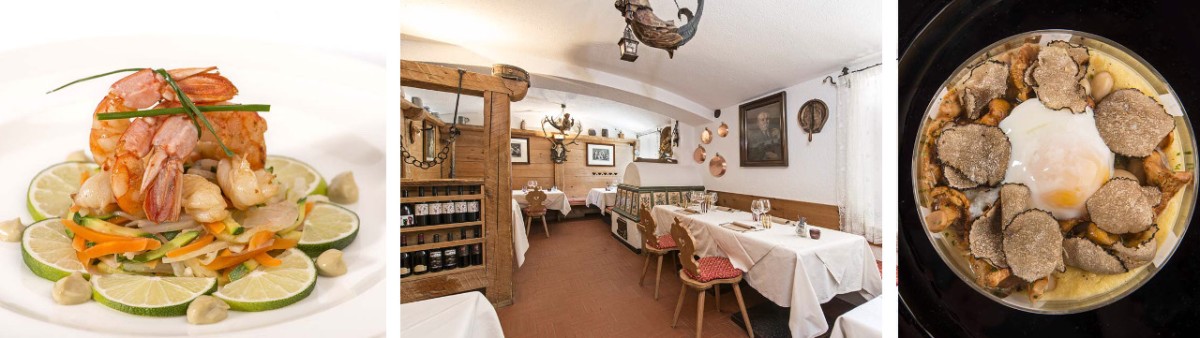 Baita Fraina – for those who want to escape the mundane life of Cortina for the silence of an isolated „baita” (mountain hut). Reminiscent of the German wine bars. Well-prepared regional dishes, summer terrace Baita Fraina – for those who want to escape the mundane life of Cortina for the silence of an isolated „baita” (mountain hut). Reminiscent of the German wine bars. Well-prepared regional dishes, summer terrace