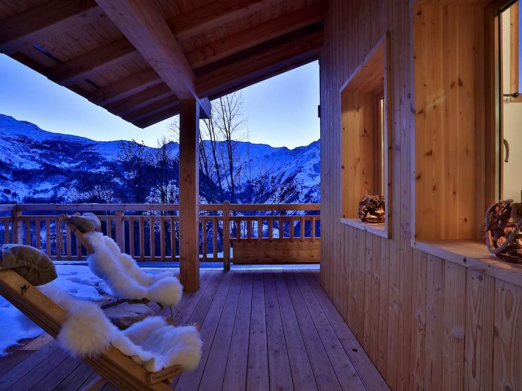 Chalet Aralia, St Martin de Belleville – the terrace Chalet Aralia, St Martin de Belleville – the terrace