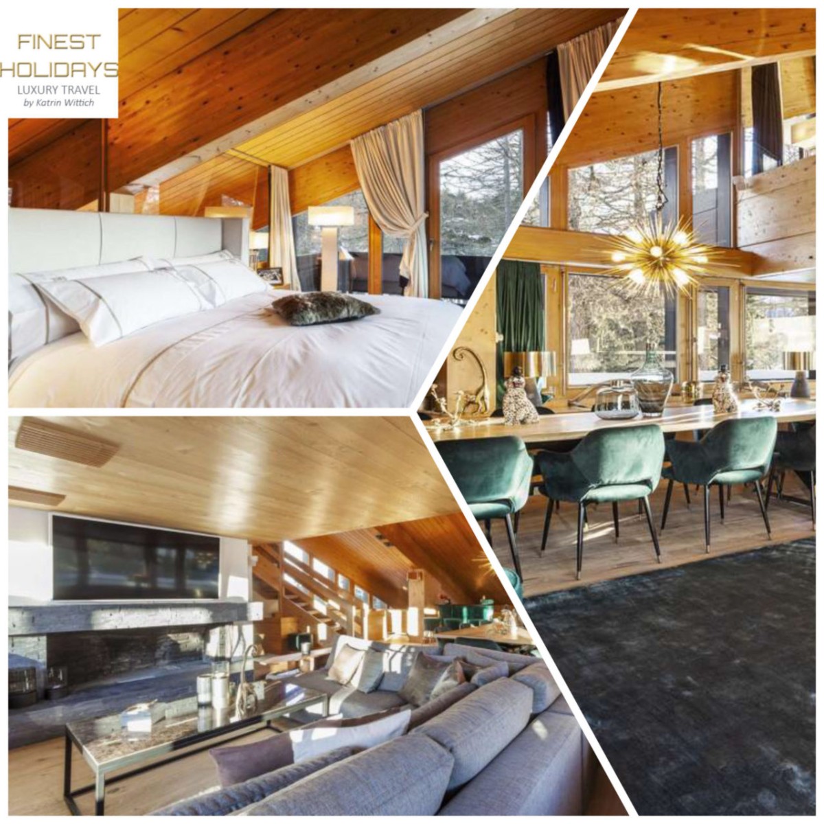 Swiss ski resort St. Moritz – Chalet Leopardo sleeps 14 guests