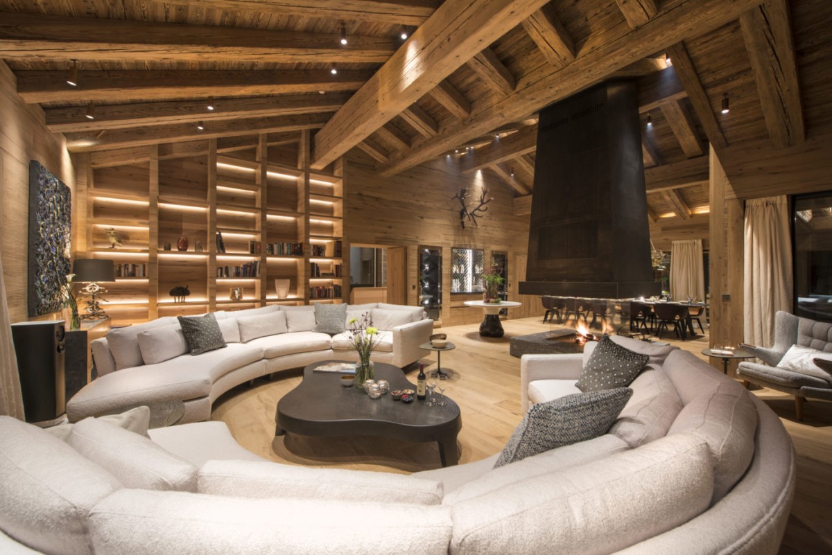 Chalet Kilimanjaro, Zermatt – the living area