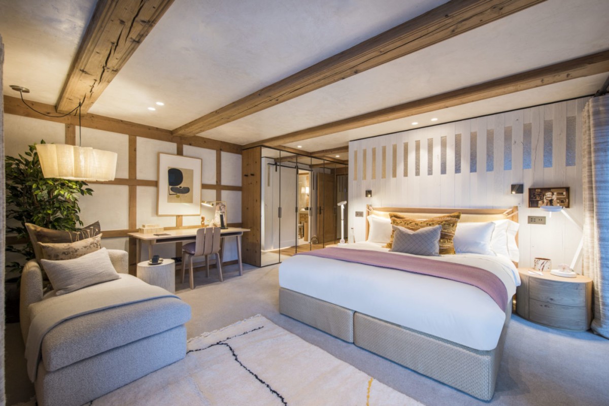 Chalet Denali, Zermatt – one of three double bedrooms