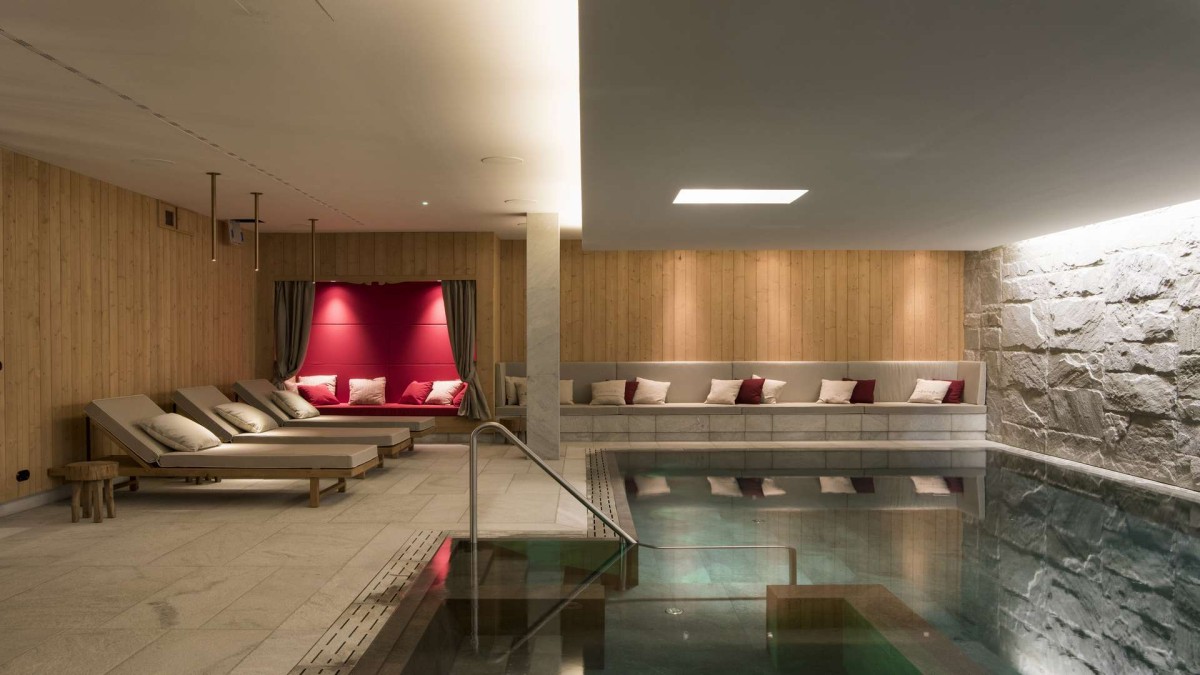Chalet Mimi, Oberlech: the indoor pool Chalet Mimi, Oberlech: the indoor pool
