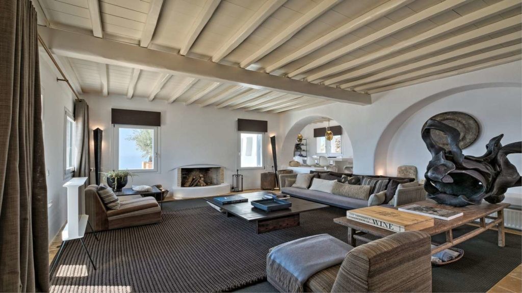 Mykonos, Villa Soraya, living area