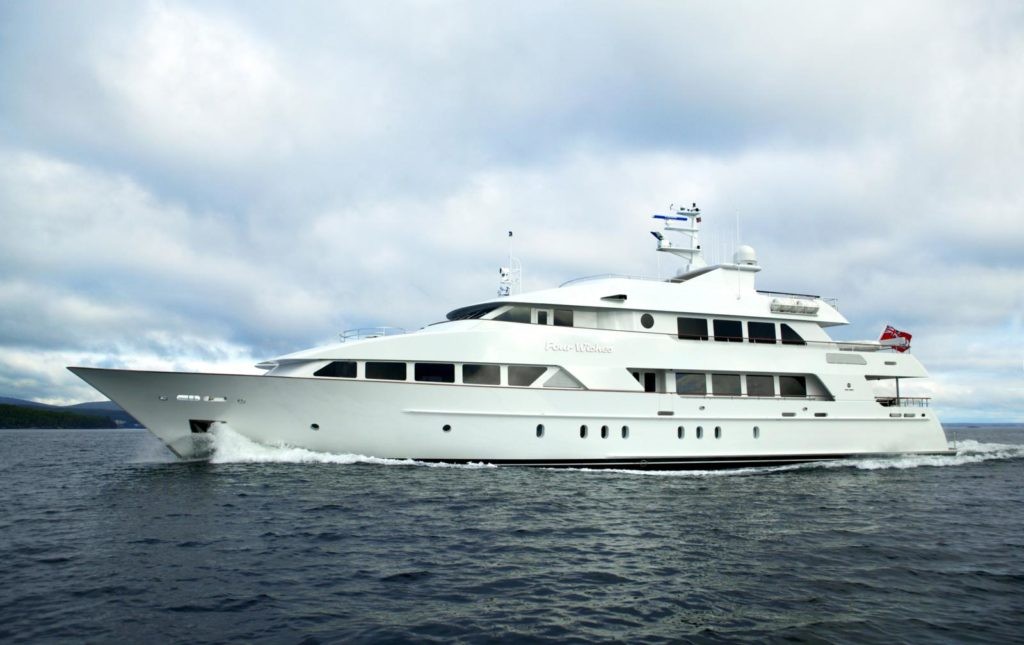 43,9 m Yacht Four Wishes, USD 135,000 p/w + expenses 43,9 m Yacht Four Wishes, USD 135,000 p/w + expenses