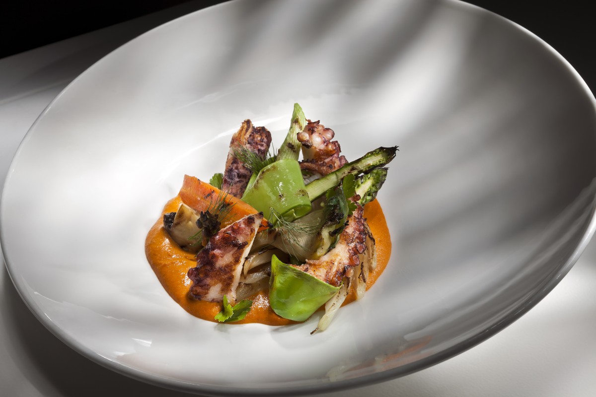 Grilled octopus served at Arrels Restaurant, one of Mallorca's best new restaurants.