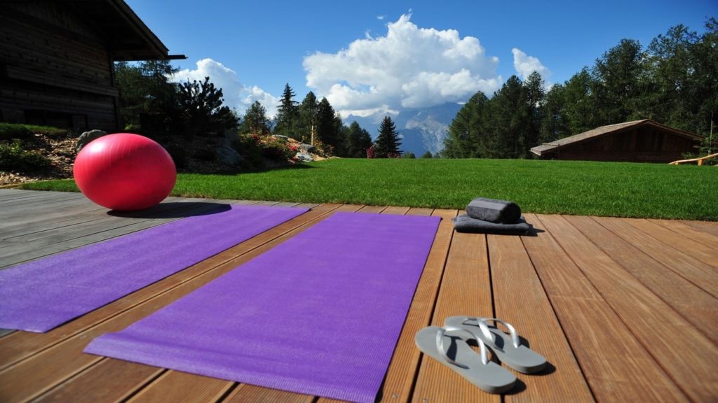 Yoga Deck View in the Alps Yoga Deck View in the Alps