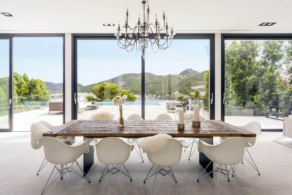 Luxury villa MSW08 Puerto Andratx – dining table with a view