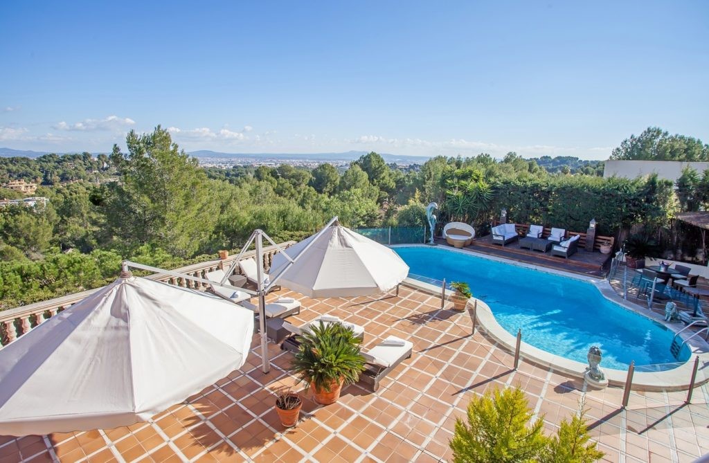 Luxury Villa Belanya, located in the exclusive Son Vida area in the southwestern part of Mallorca, the largest of the Balearic Islands