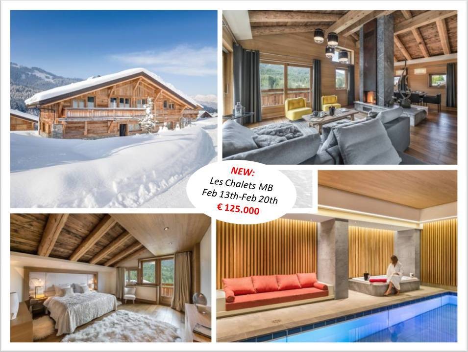 Now also available through Finest Holidays – Les Chalets MB, Megève