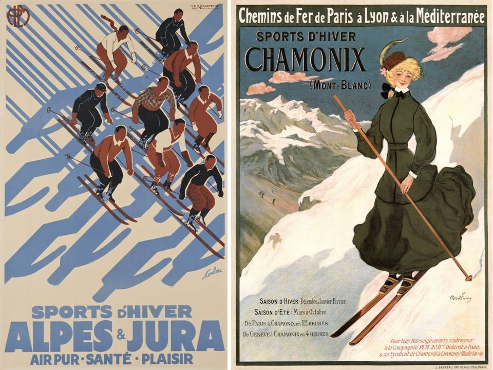 © Christie’s Images Ltd. 2016 “Alpes & Jura”. Poster by Eric de Coulon, 1935. Estimate: £4,000-6,000; “Sports D’Hiver Chamonix”. Poster by Jules Abel Faivre, 1905. Estimate: £5,000-7,000