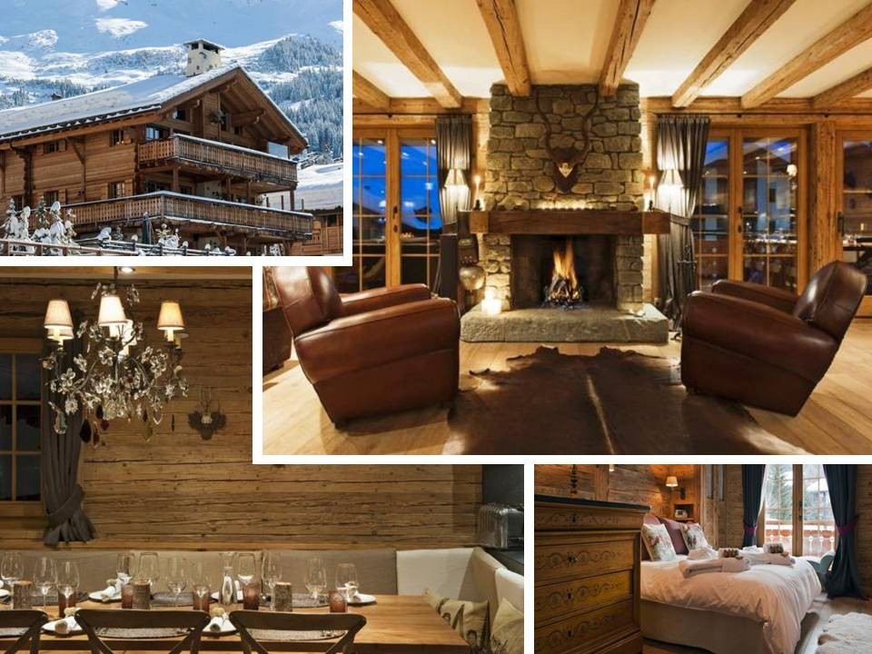 Luxury Chalet Silver, Verbier – external view, living room, dining area, bedroom