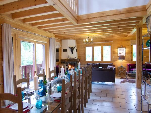 Take a seat at the large dining table in “Chalet Fizz”, MegèveCHAMONIX DISCOUNT for NEW YEAR: “Chalet Dalmore” – Dec 27-Jan 3, 2016, £45,000 (sleeps 10, pool)