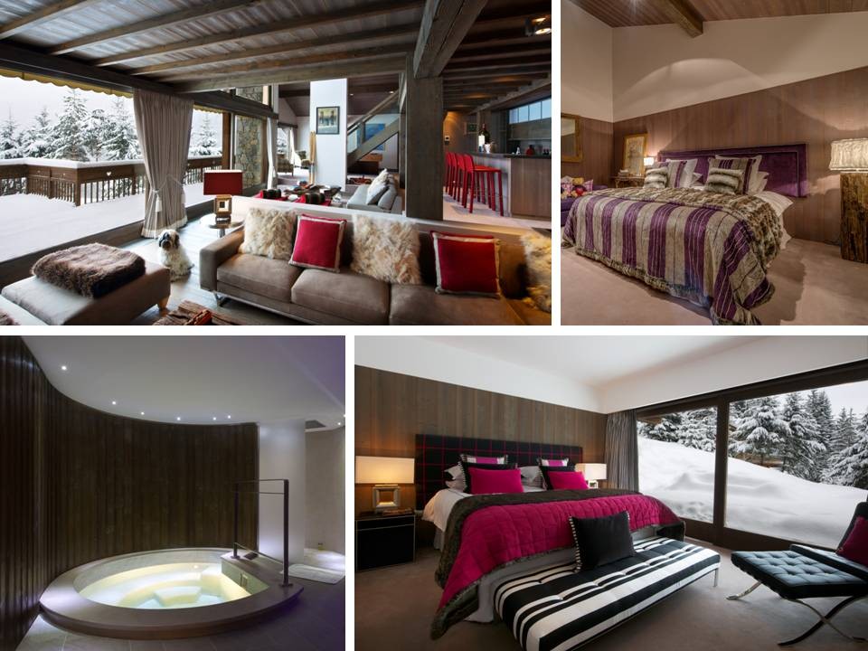 Chalet Les Brames, Méribel (pictured: salon, bedrooms & ice bath/hammam), sleeps 12+2 – availability Dec 19-26, £56,700This special offer also includes Chalet Chopine, Méribel – availability Dec 19-26, £25,600