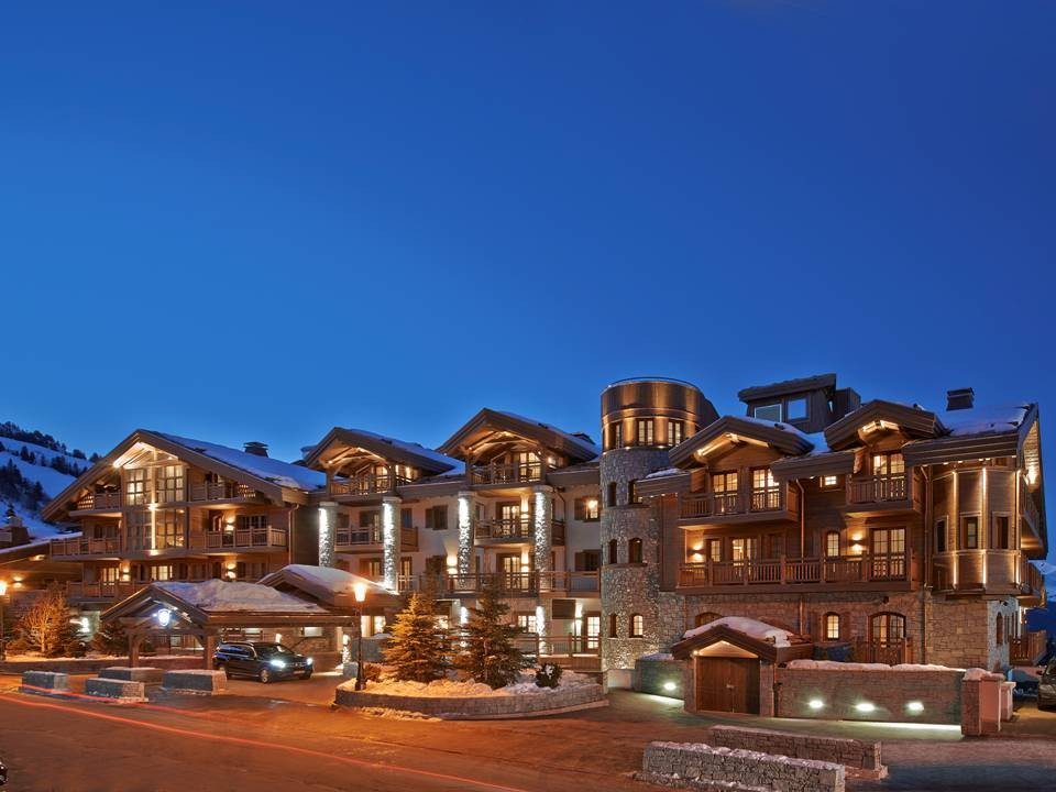 Exterior view of Luxury Hotel L’Apogée Courchevel, Courchevel 1850, French AlpsBook your next Luxury Ski Chalet in the French Alps with us!