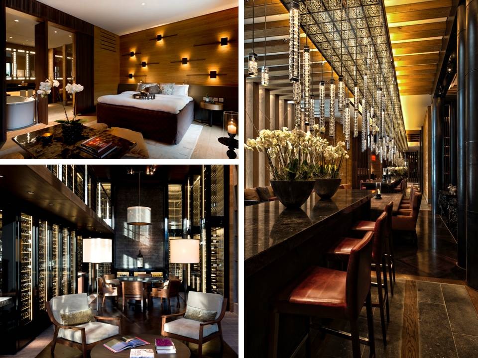 The Chedi Andermatt: Grand Deluxe Guestroom, Wine & Cigar Library, the Lobby Bar