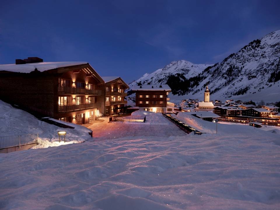 Exterior view of Aurelio Lech Hotel & Club, Lech am Arlberg, Austrian AlpsFinest Holidays is delighted to offer the most beautiful Ski Chalets in the Austrian Alps